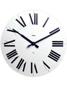 Vesta Home - ROMA Orologio grande da muro con movimento al quarzo in  cristallo acrilico bicolore tortora/bianco diametro 60 cm - Dimensione Casa  Store