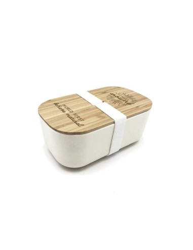 Lunch box in fibra di bamboo bianco WD lifestyle